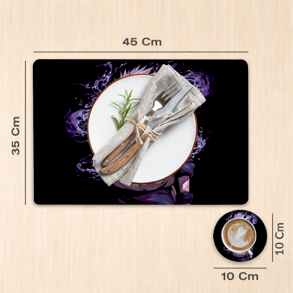 Kakashi Hatake The Surge of Purple Lightning Charger Plate Set 12 Pieces