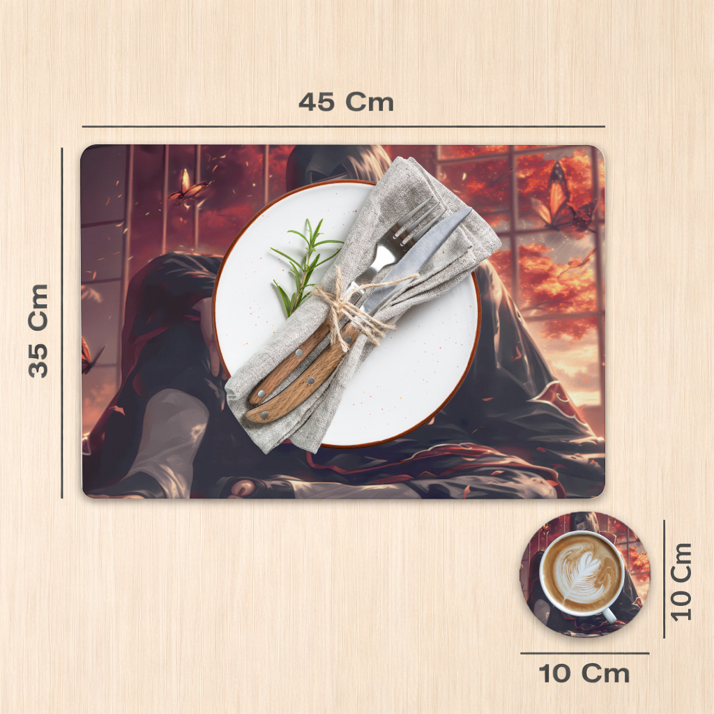 Itachi Uchiha The Crimson Sunset of Sacrifice Charger Plate Set 12 Pieces