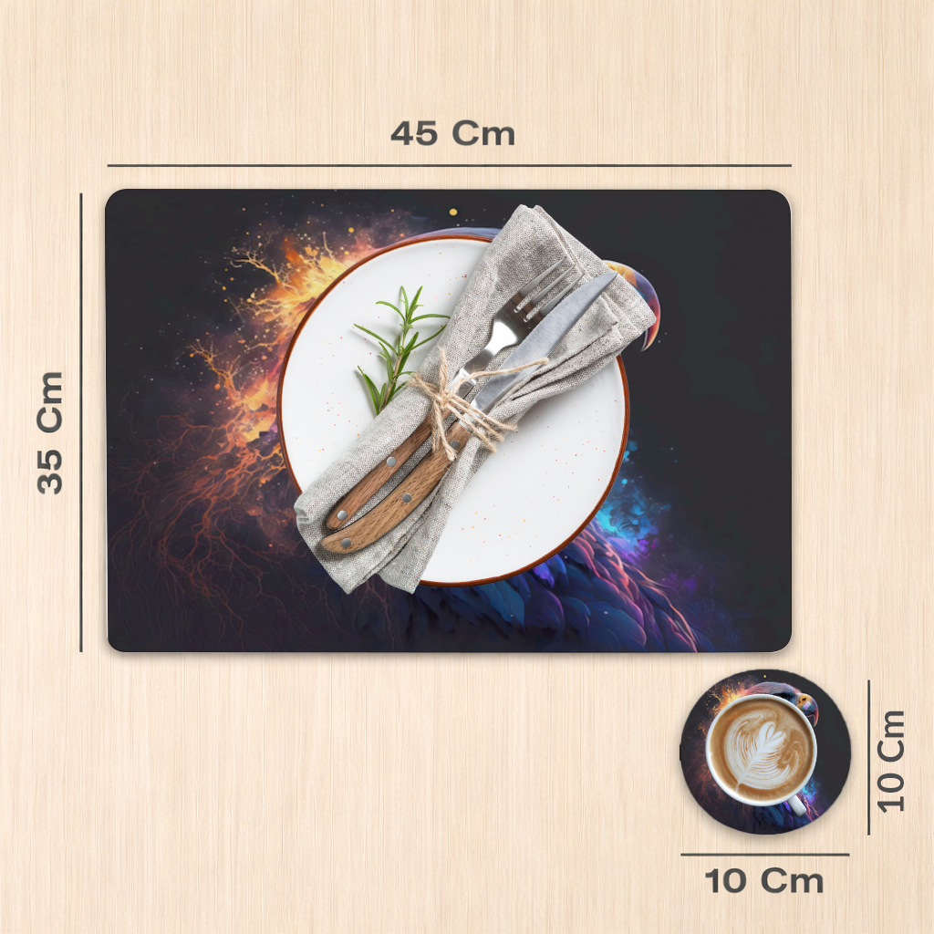 Eagle image A symbol of strength and freedom. Charger Plate Set 12 Pieces