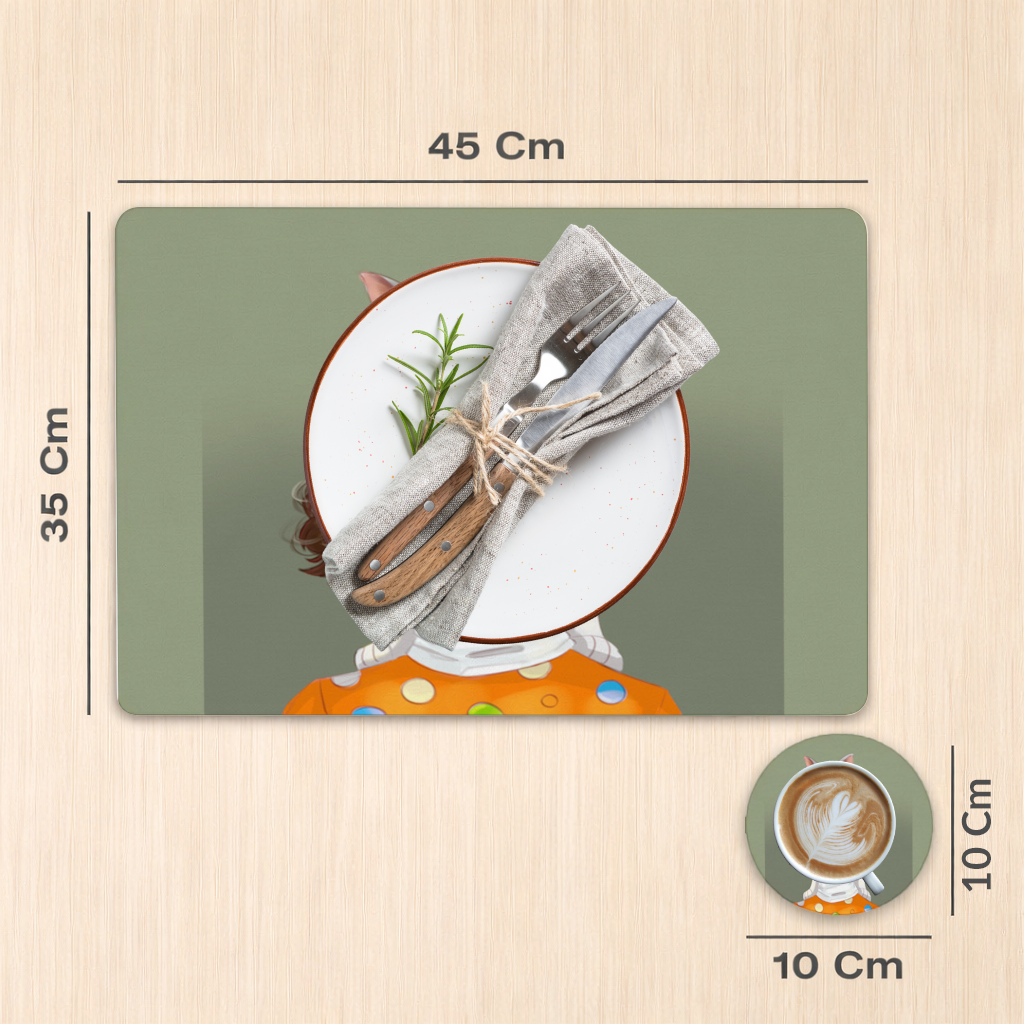 Mood Cat and I Charger Plate Set 12 Pieces