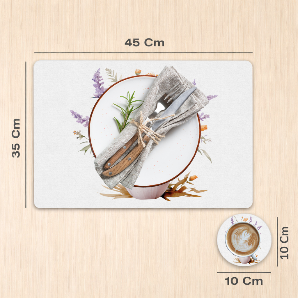 Cottagecore Wildflower Pitcher Charger Plate Set 12 Pieces