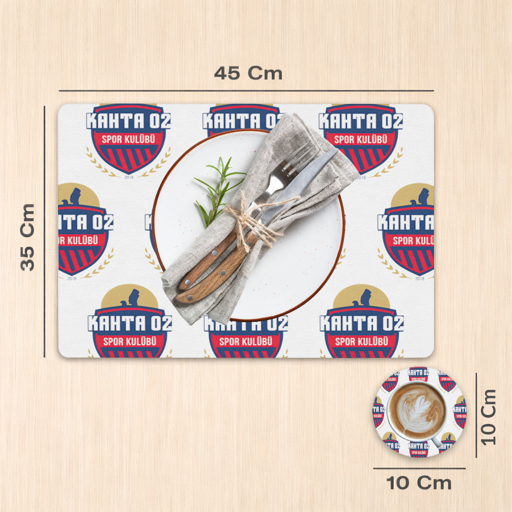 Kahta 02 Spor Kulübü Grid Charger Plate Set 12 Pieces