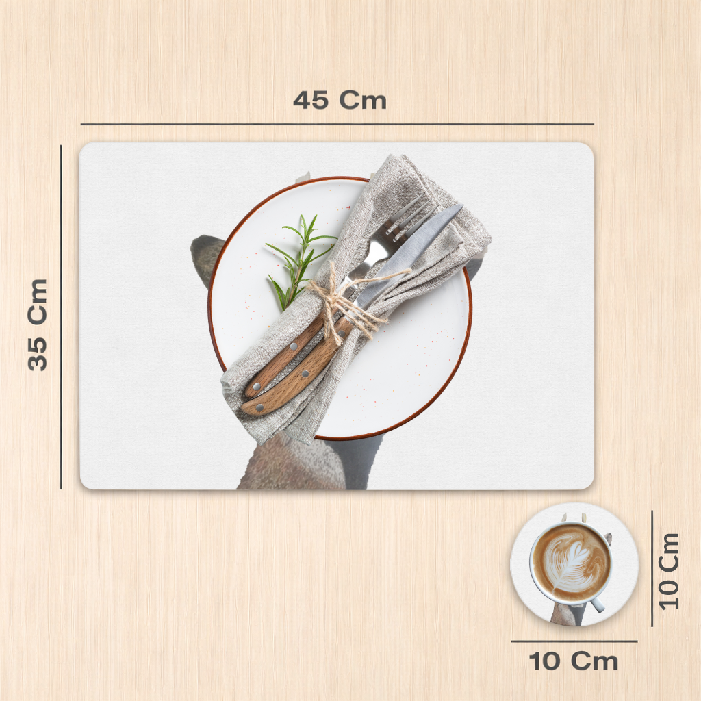 Deer colored pencil sketch Charger Plate Set 12 Pieces