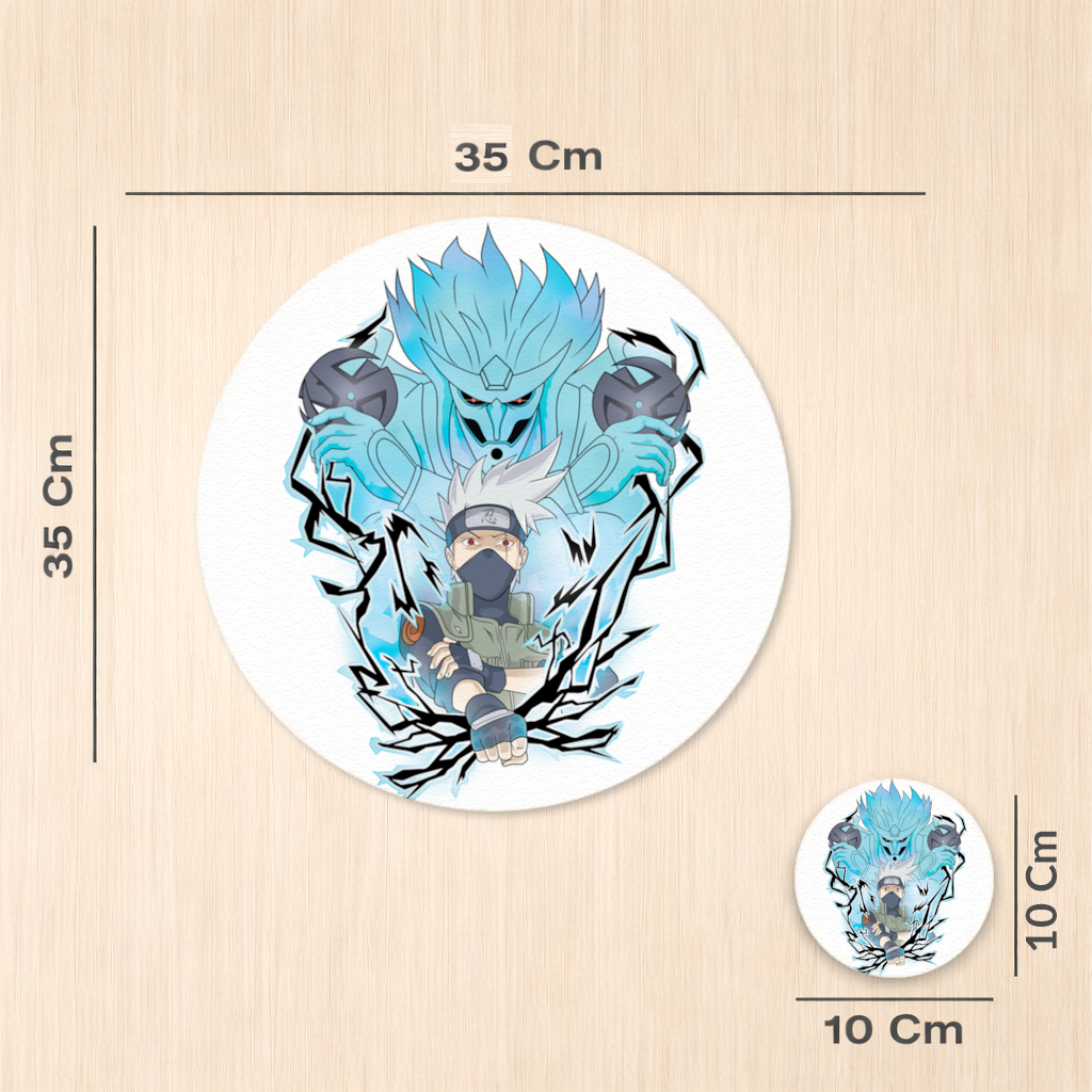 Kakashi Hatake The Copy Ninja of the Leaf Charger Plate Set 12 Pieces