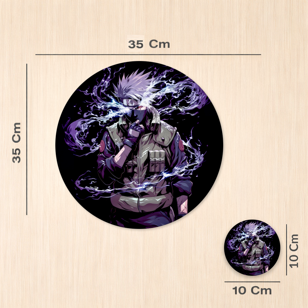 Kakashi Hatake The Surge of Purple Lightning Charger Plate Set 12 Pieces