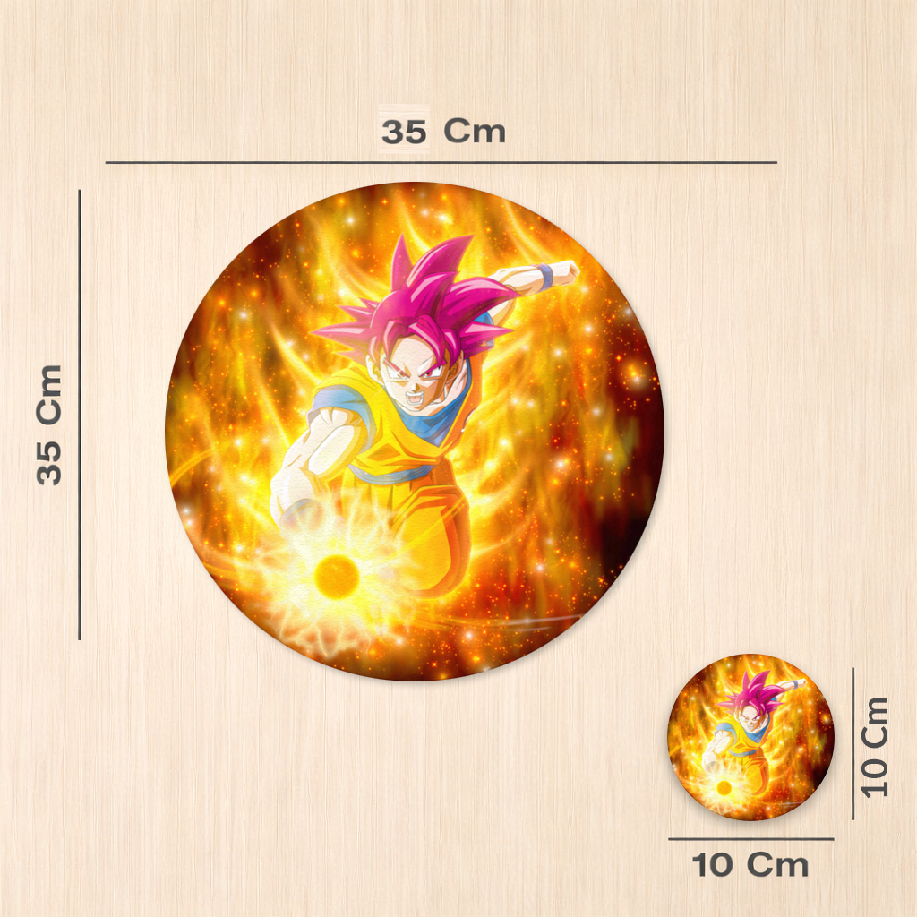 Fiery Pink Hair Warrior Charger Plate Set 12 Pieces