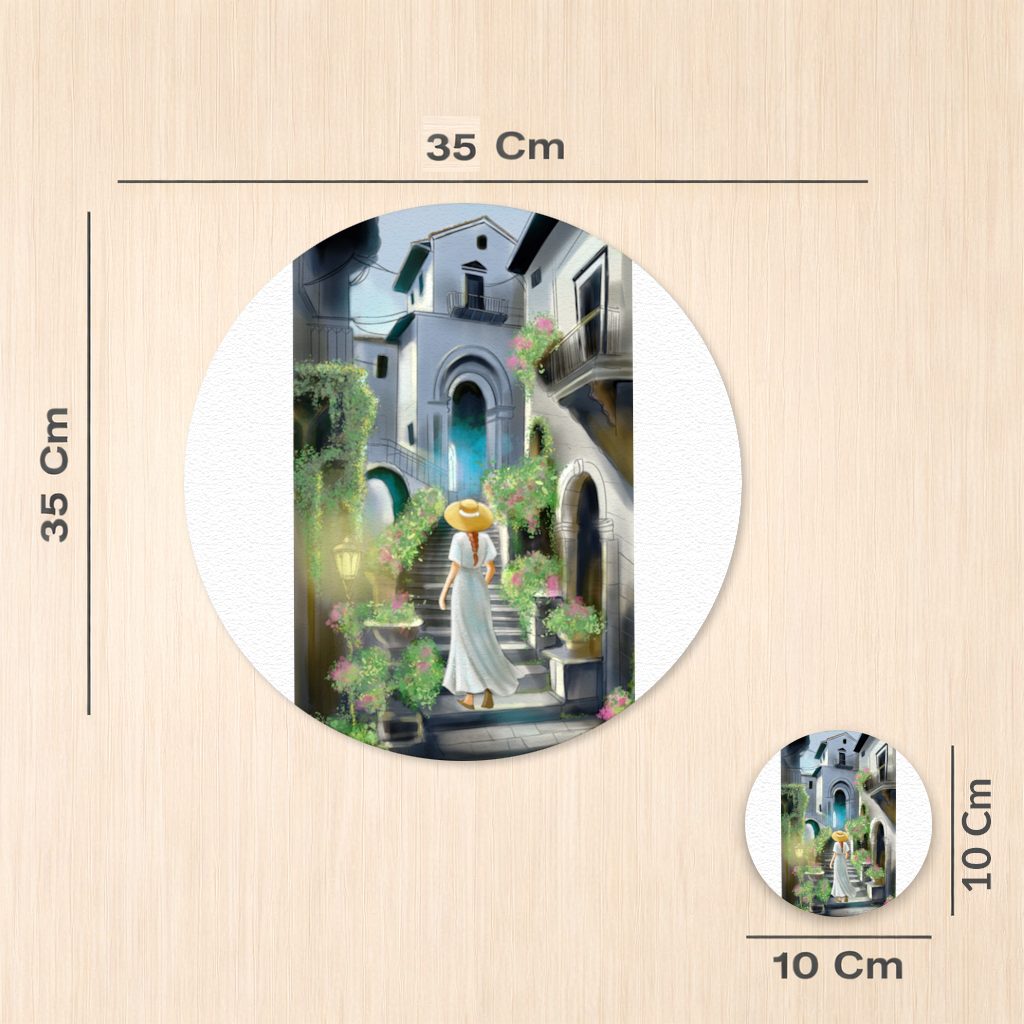 Journey Through Time The Tale of Flowery Streets Charger Plate Set  12 Pieces
