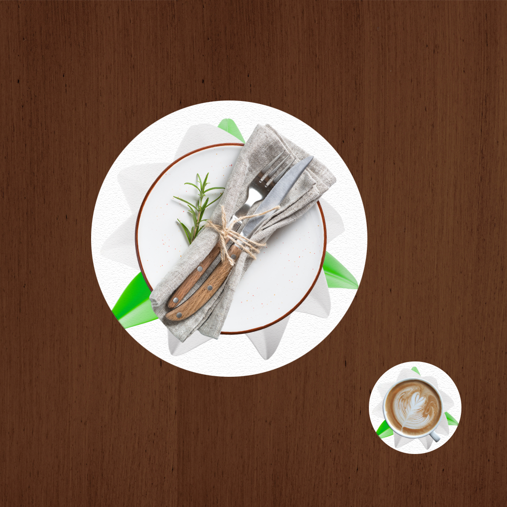 3D White Lily Flower Illustration Charger Plate Set 12 Pieces