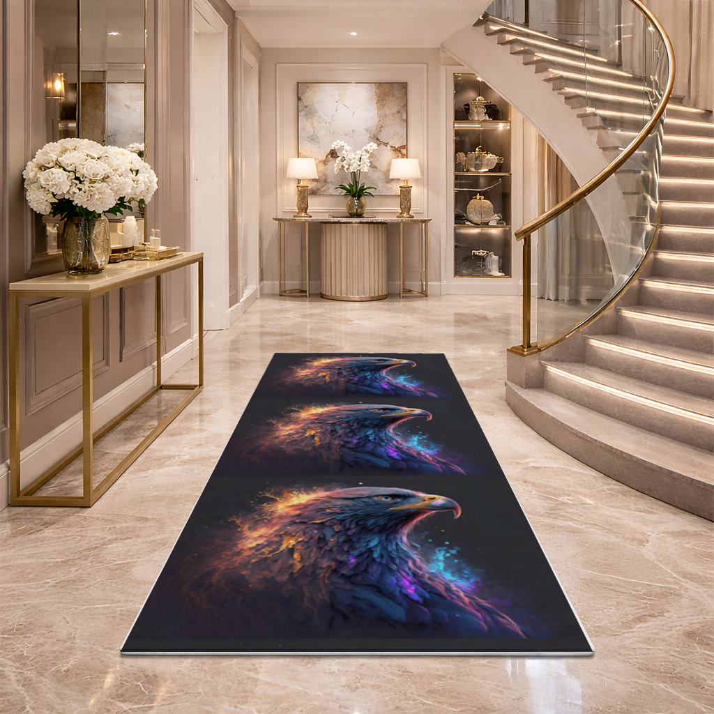Eagle image A symbol of strength and freedom. Hallway & Entryway Rug