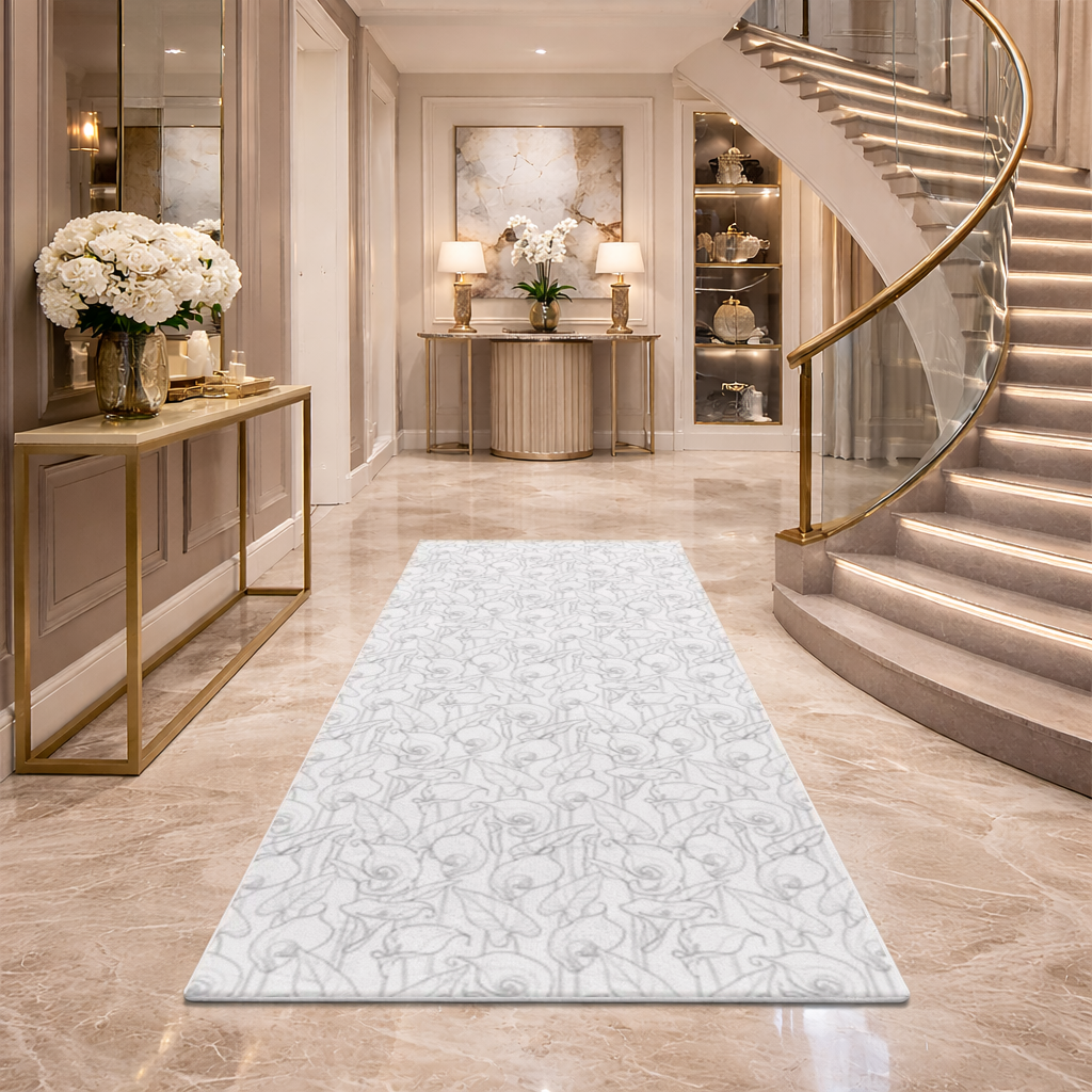 Calla Lily Sketch Hallway & Entryway Rug