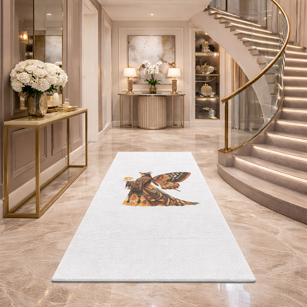 Monarch Butterfly Winged Goddess Hallway & Entryway Rug