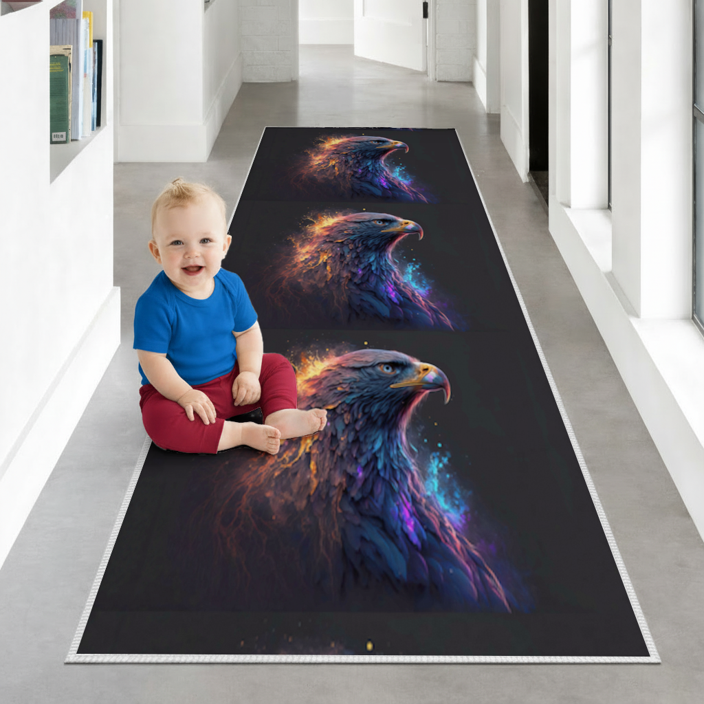 Eagle image A symbol of strength and freedom. Hallway & Entryway Rug