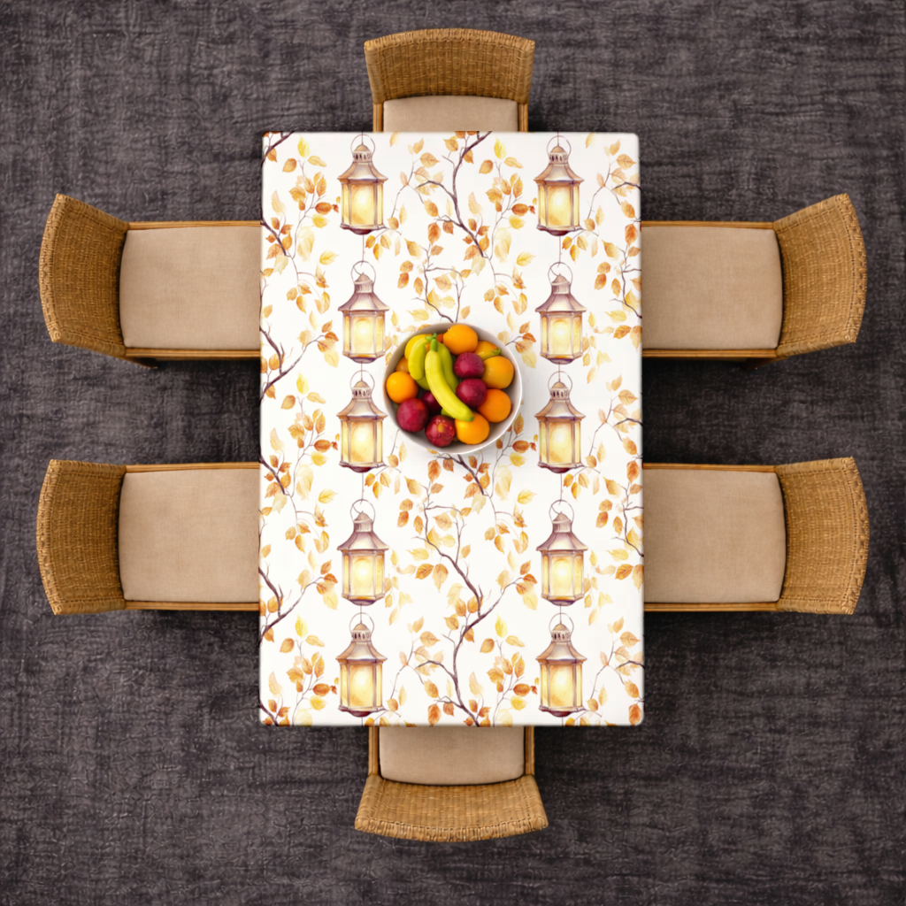 Vintage Watercolor Fall Branches Rectangular Tablecloth