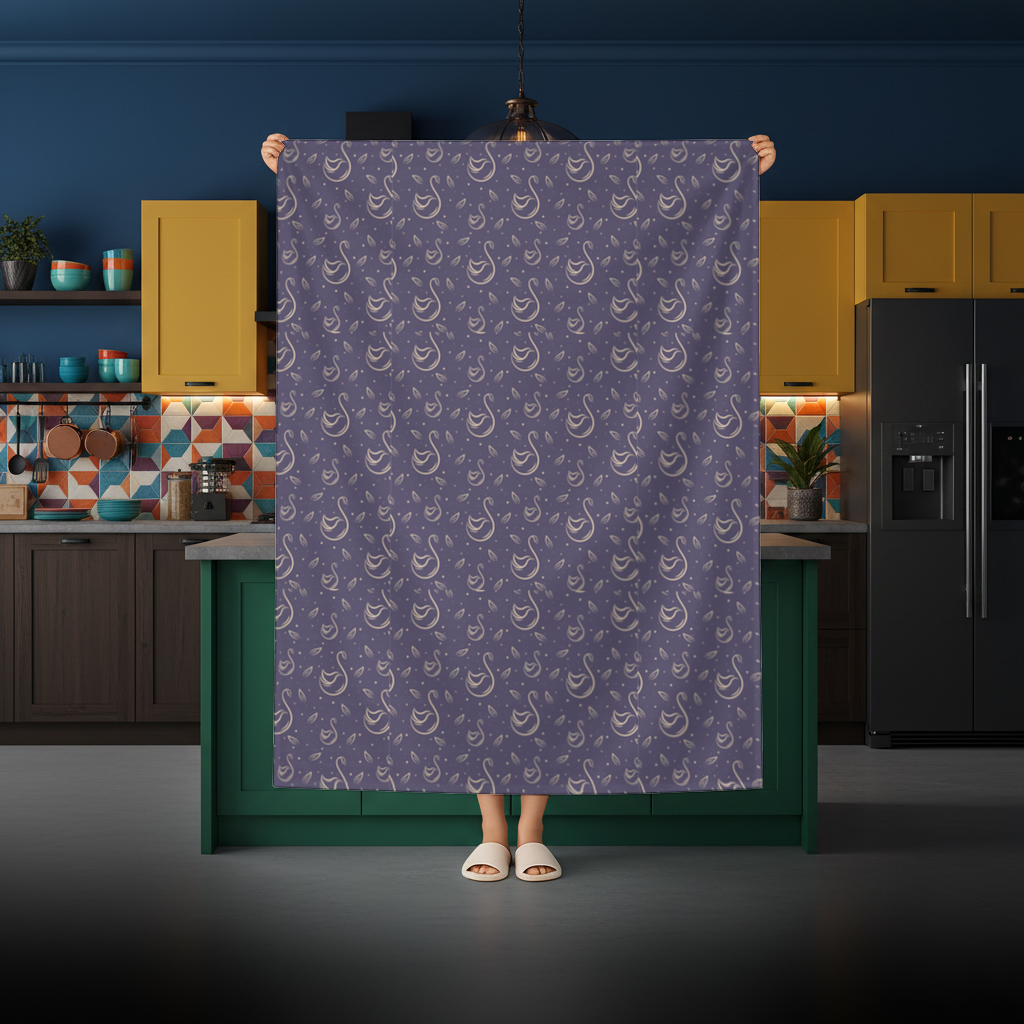 kuğu pattern deseni Masa Örtüsü