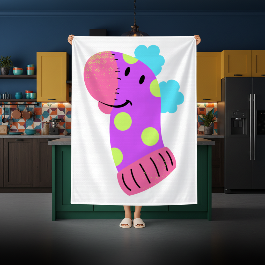Cute Colorful Dinosaur Illustration Rectangular Tablecloth
