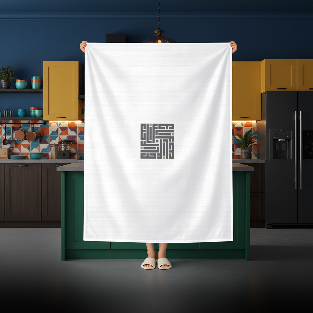 Kufi yazı stlinde Elif Masa Örtüsü