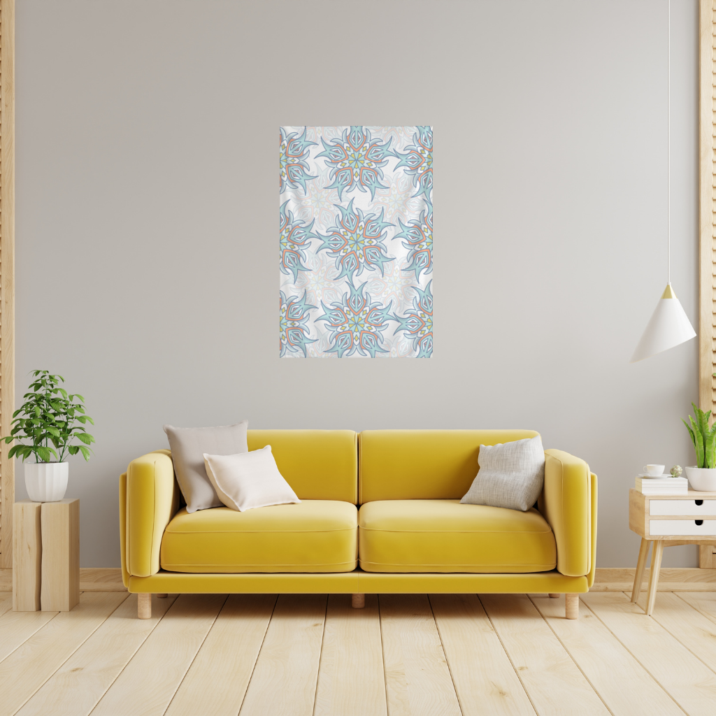 An abstract visual Wall Tapestry