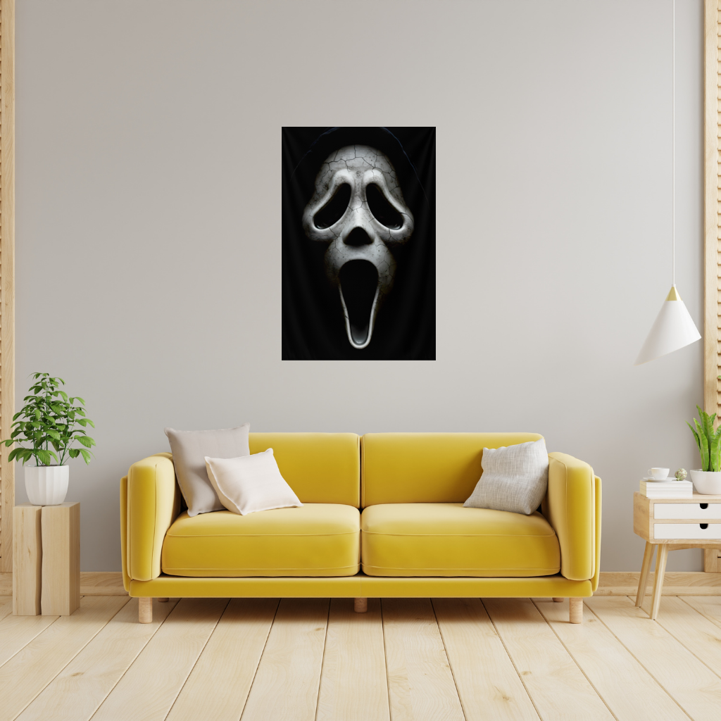 Ghostface Karanlığın İçinden Gelen Çığlık Duvar Örtüsü