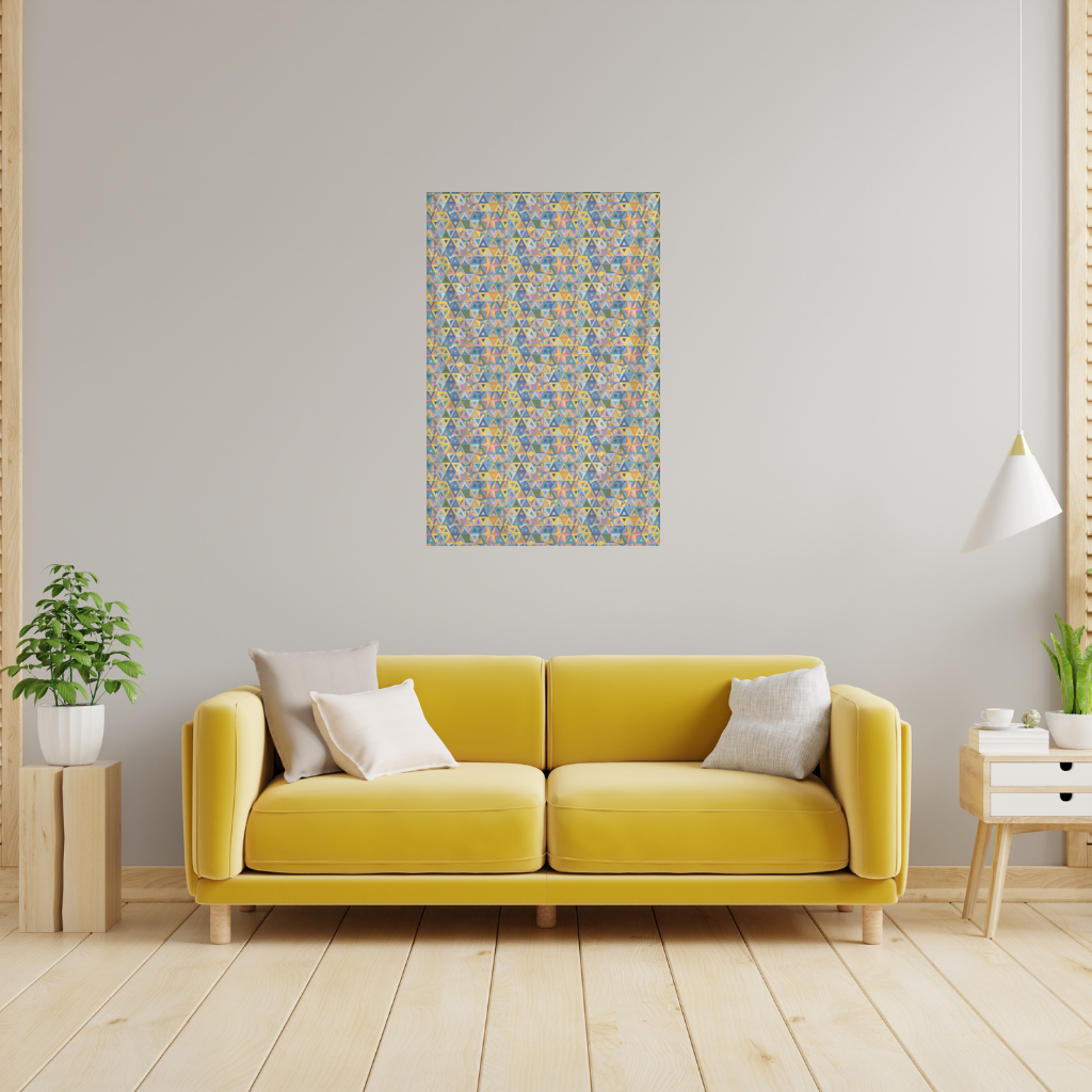 Rainbow triangle pattern Wall Tapestry