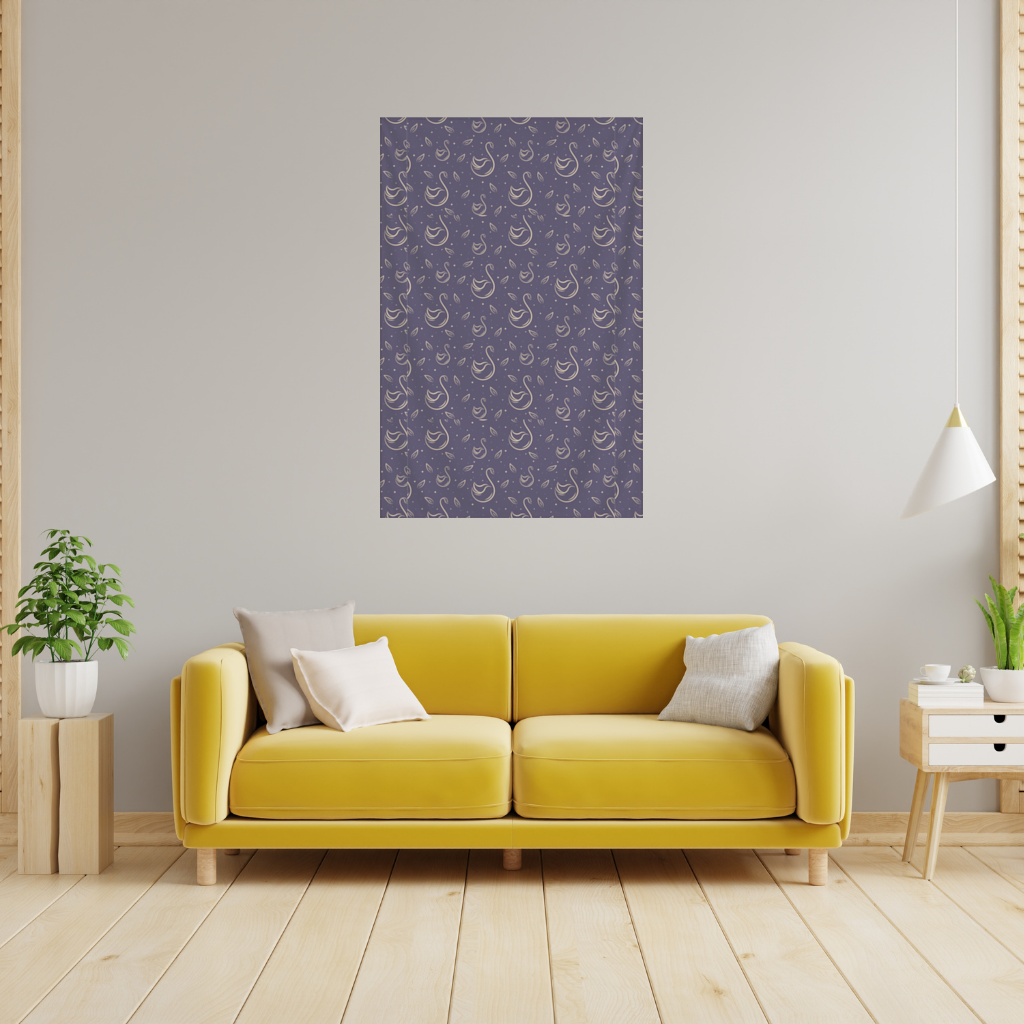 kuğu pattern deseni Wall Tapestry