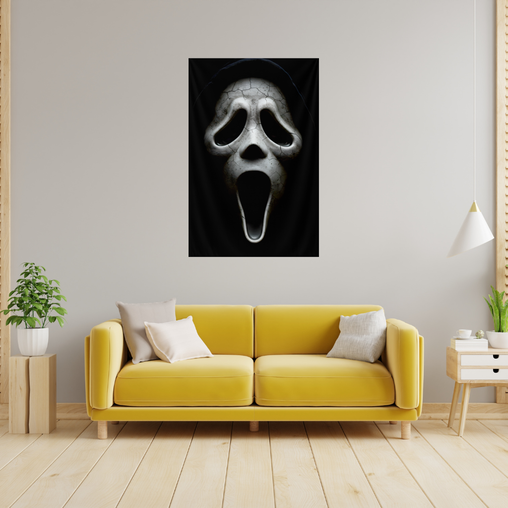 Ghostface Karanlığın İçinden Gelen Çığlık Duvar Örtüsü