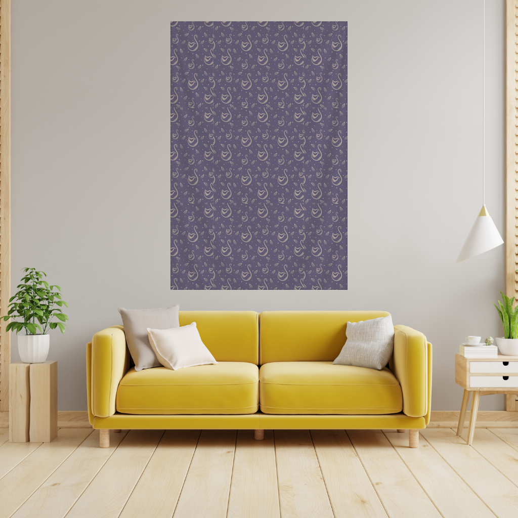 kuğu pattern deseni Wall Tapestry
