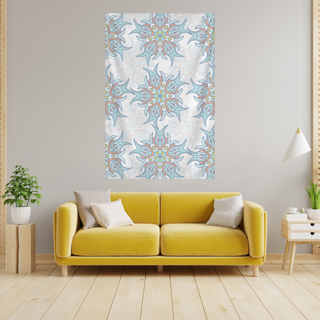 An abstract visual Wall Tapestry