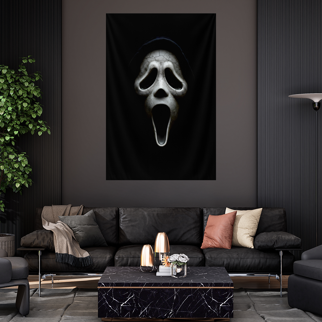 Ghostface Karanlığın İçinden Gelen Çığlık Duvar Örtüsü