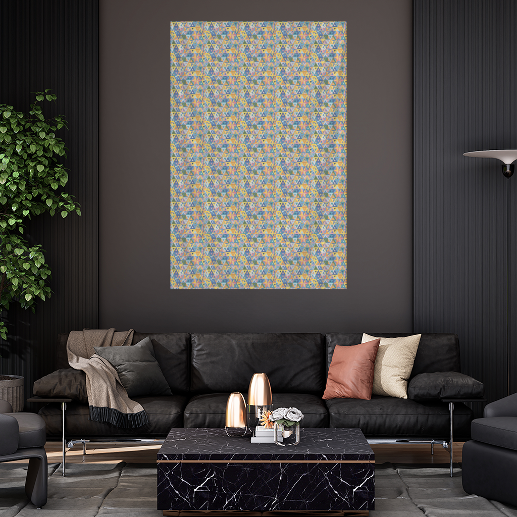 Rainbow triangle pattern Wall Tapestry