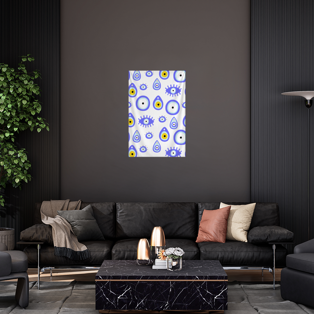 Evil Eye Pattern Wall Tapestry
