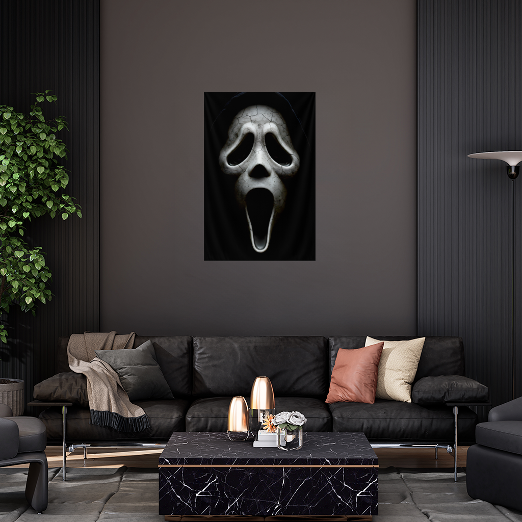 Ghostface Karanlığın İçinden Gelen Çığlık Duvar Örtüsü