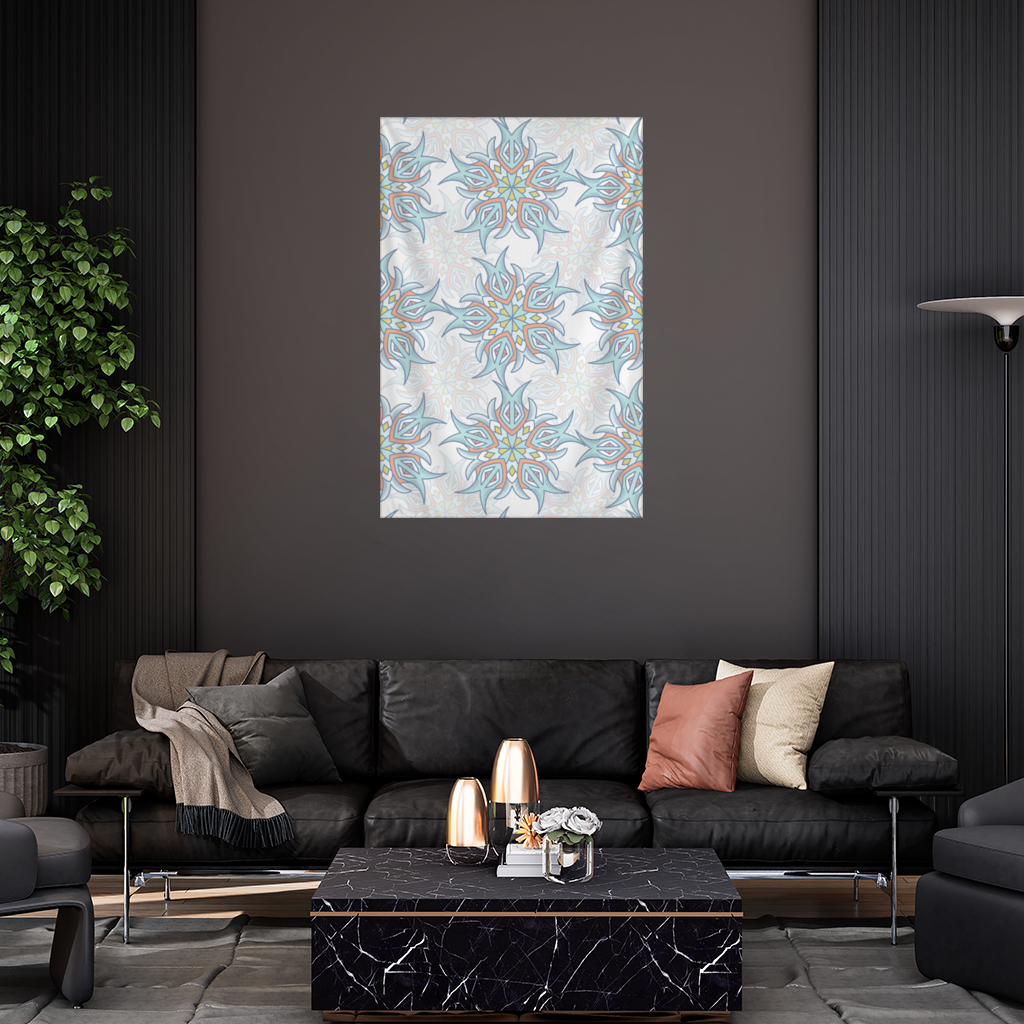 An abstract visual Wall Tapestry