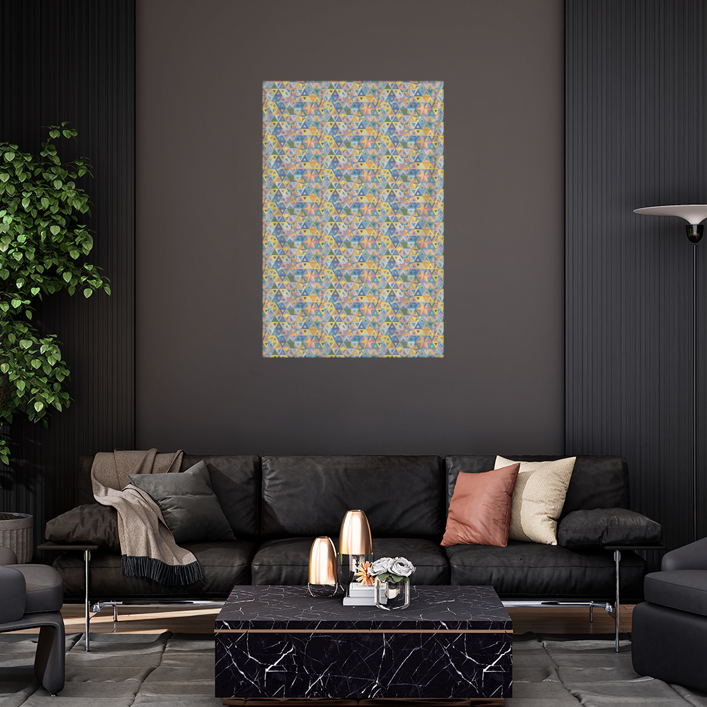Rainbow triangle pattern Wall Tapestry