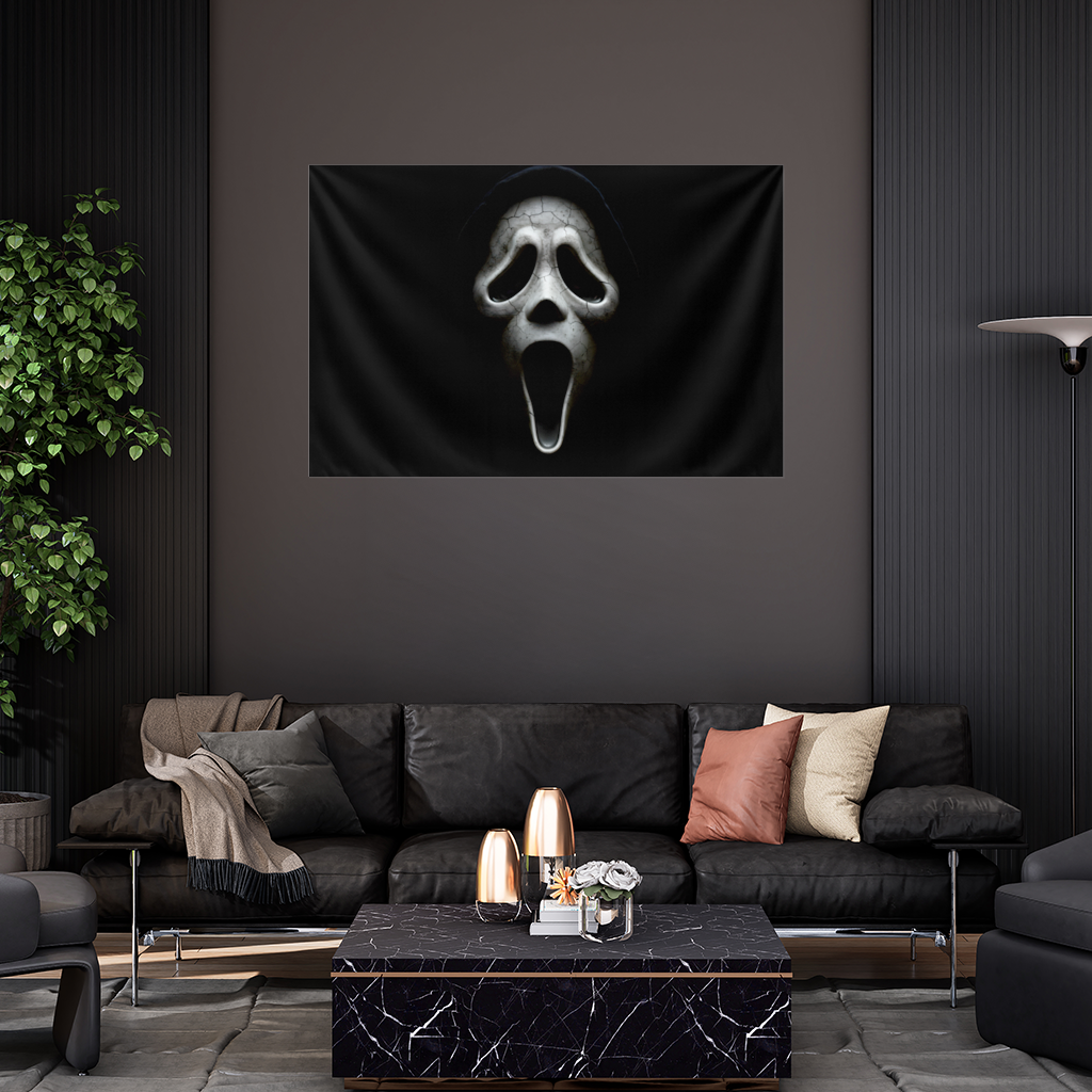 Ghostface Karanlığın İçinden Gelen Çığlık Duvar Örtüsü