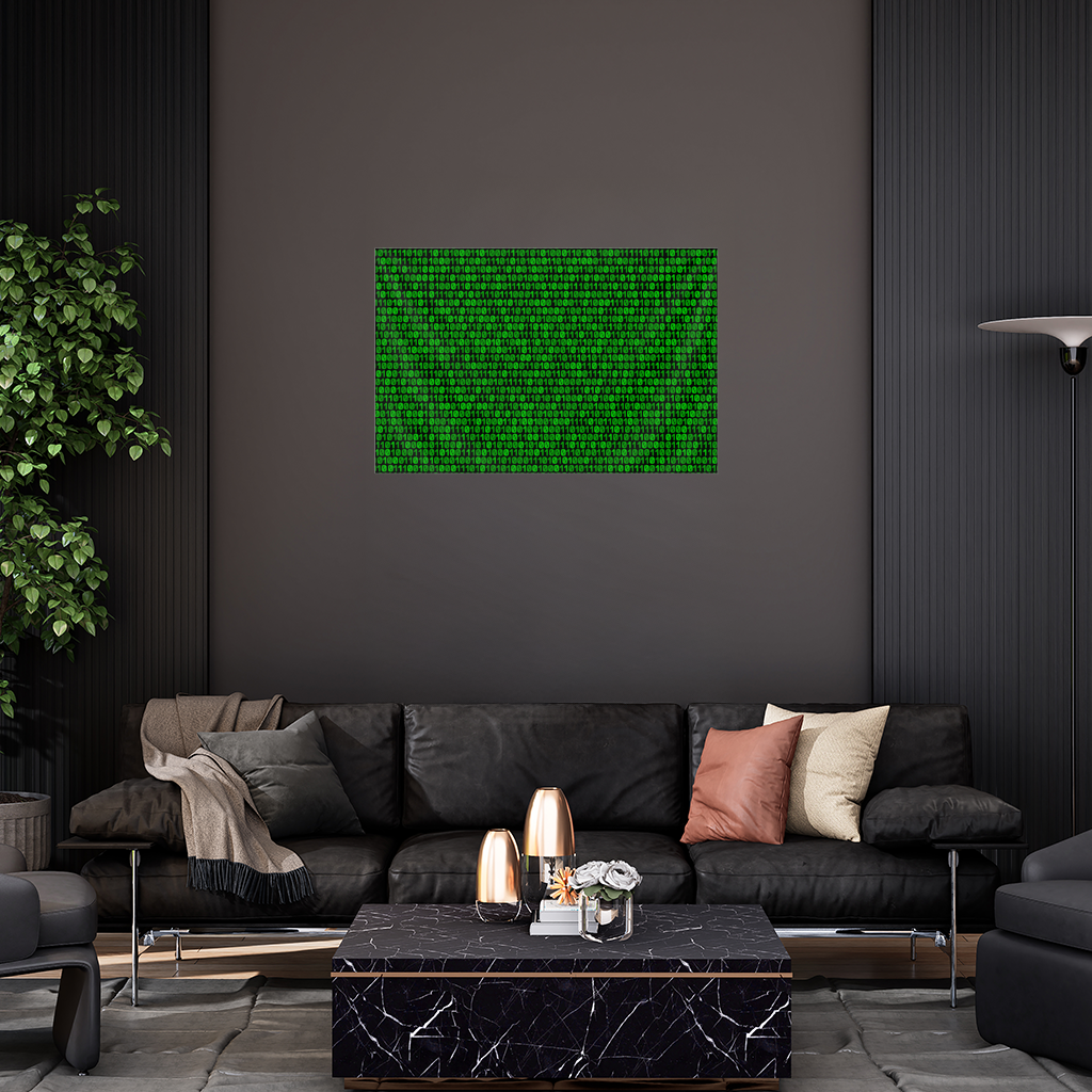 Matrix Style Digital Binary Code Background Wall Tapestry