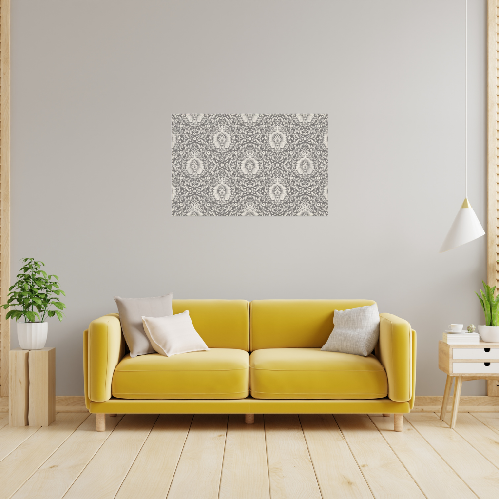 Classic Vintage Damask Floral Pattern Wall Tapestry