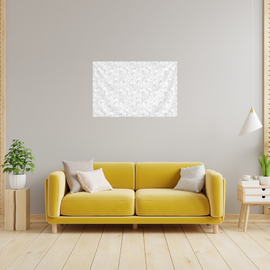Calla Lily Sketch Wall Tapestry