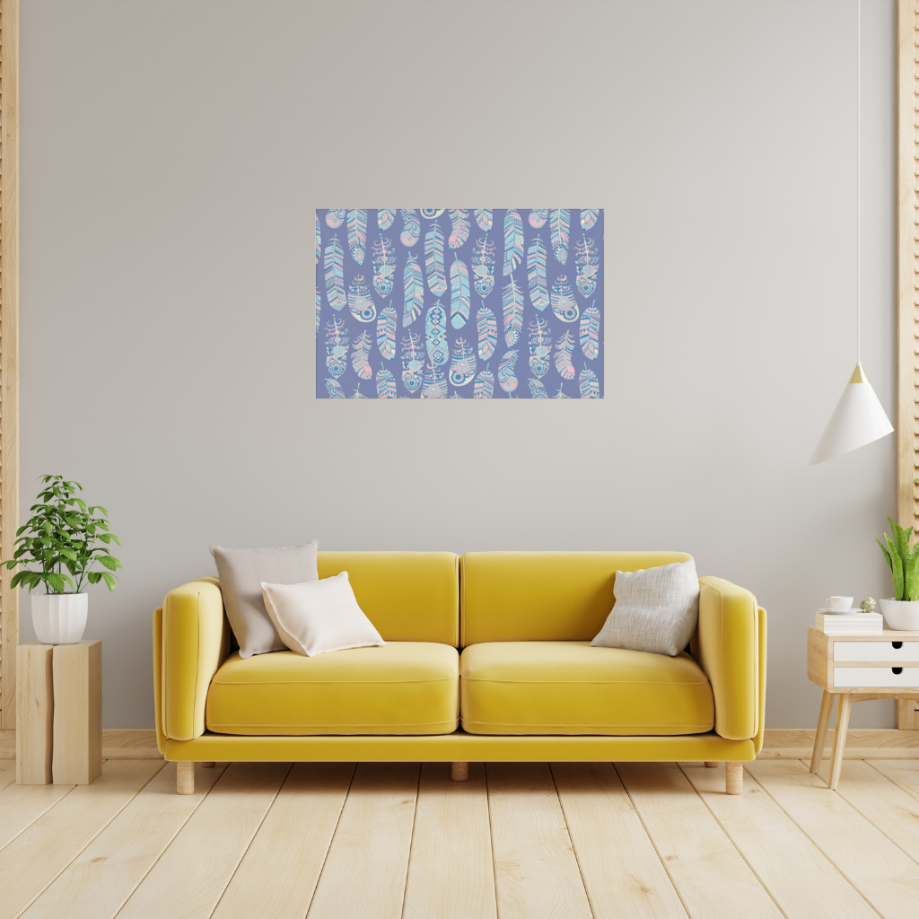 Boho Tribal Feather Wall Tapestry