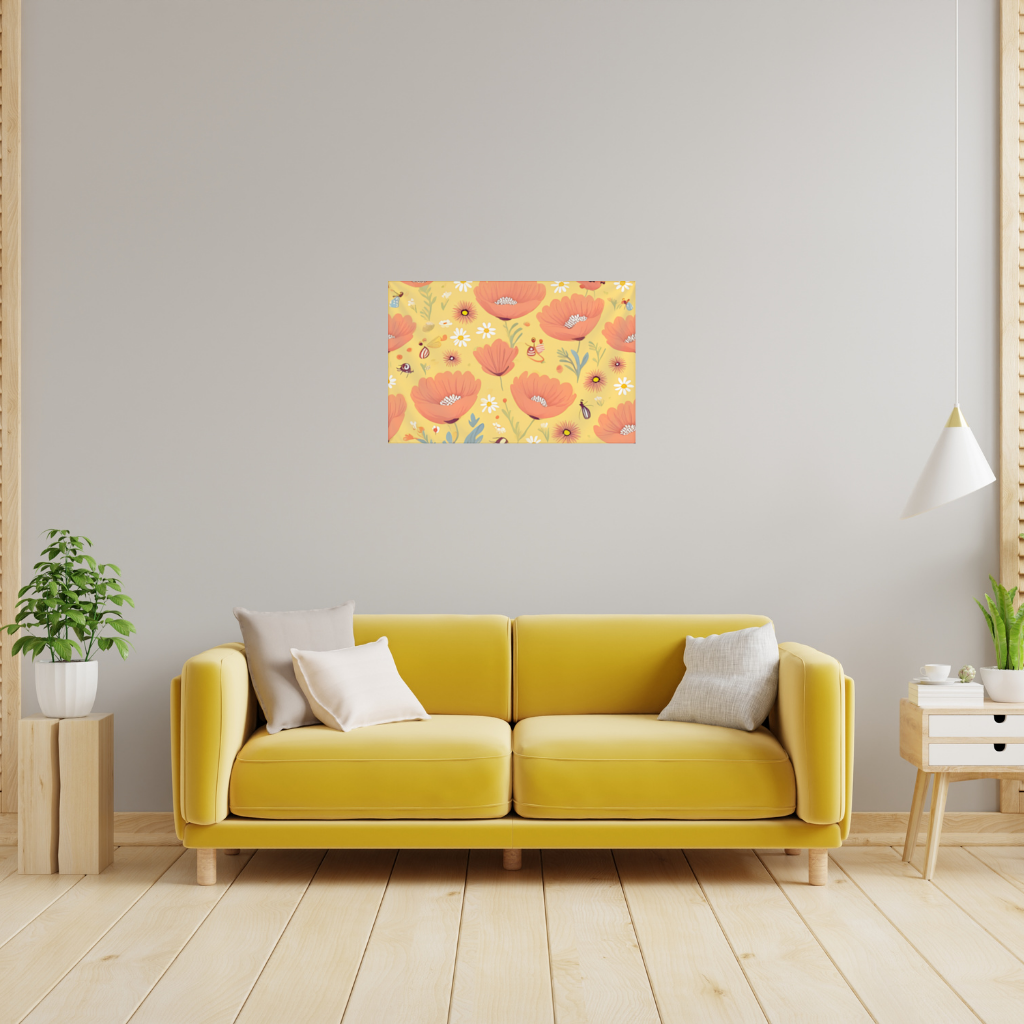 Floral Insect Pattern Colorful Design Wall Tapestry