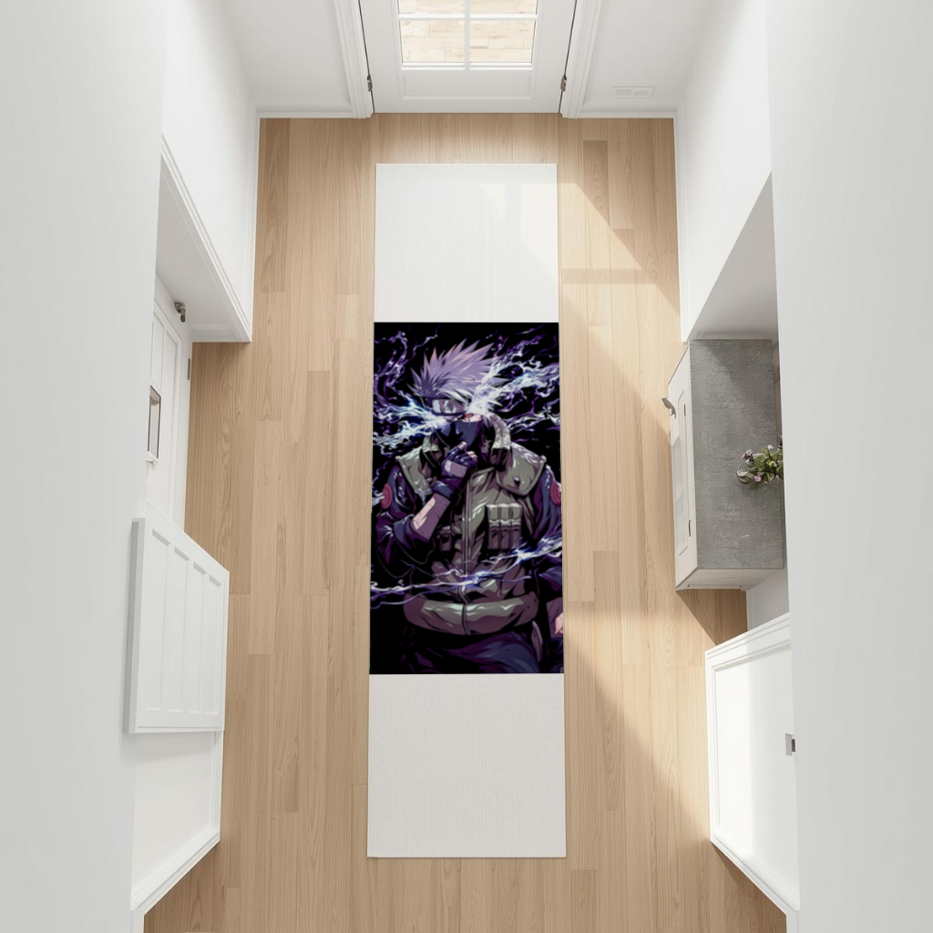 Kakashi Hatake The Surge of Purple Lightning Hallway & Entryway Rug