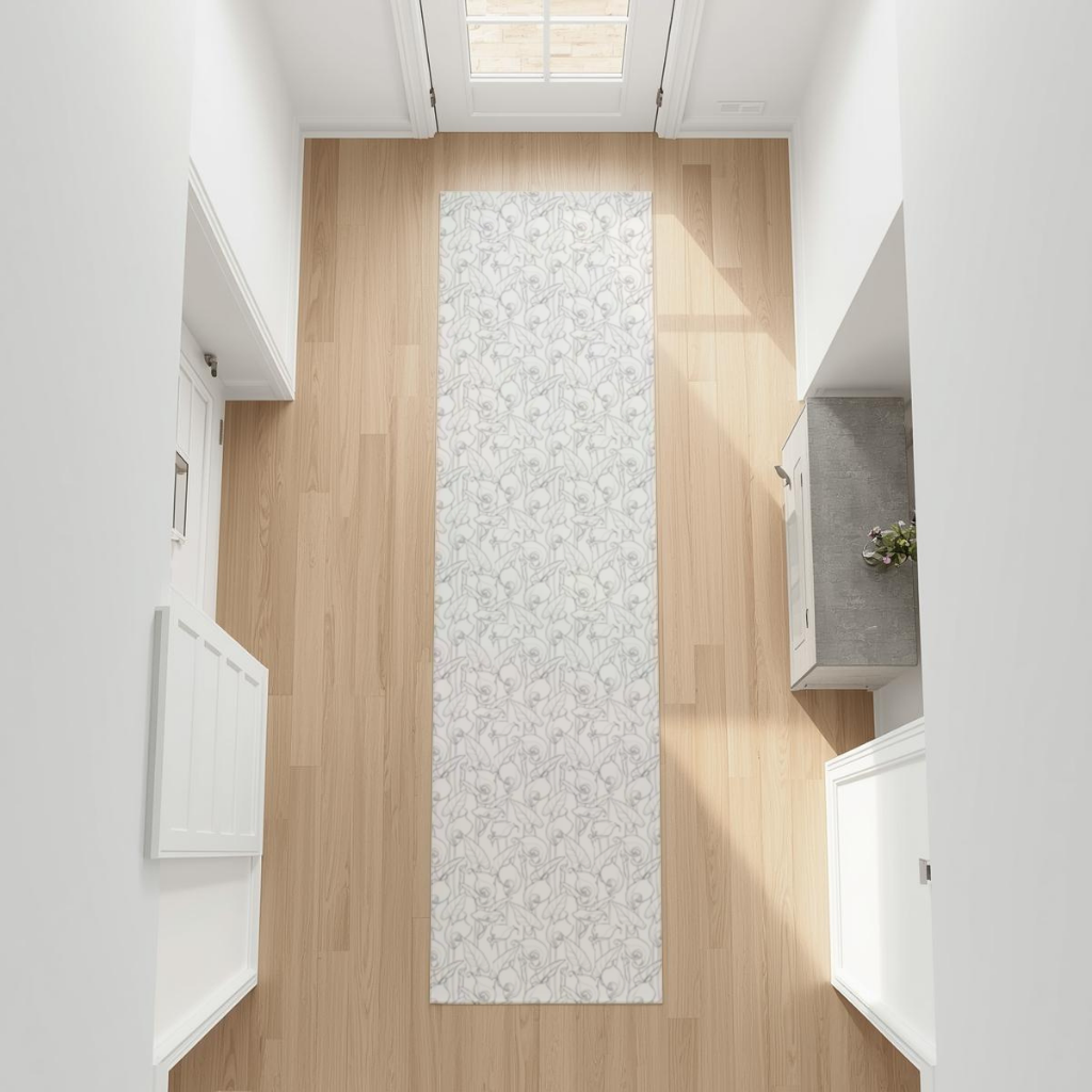 Calla Lily Sketch Hallway & Entryway Rug