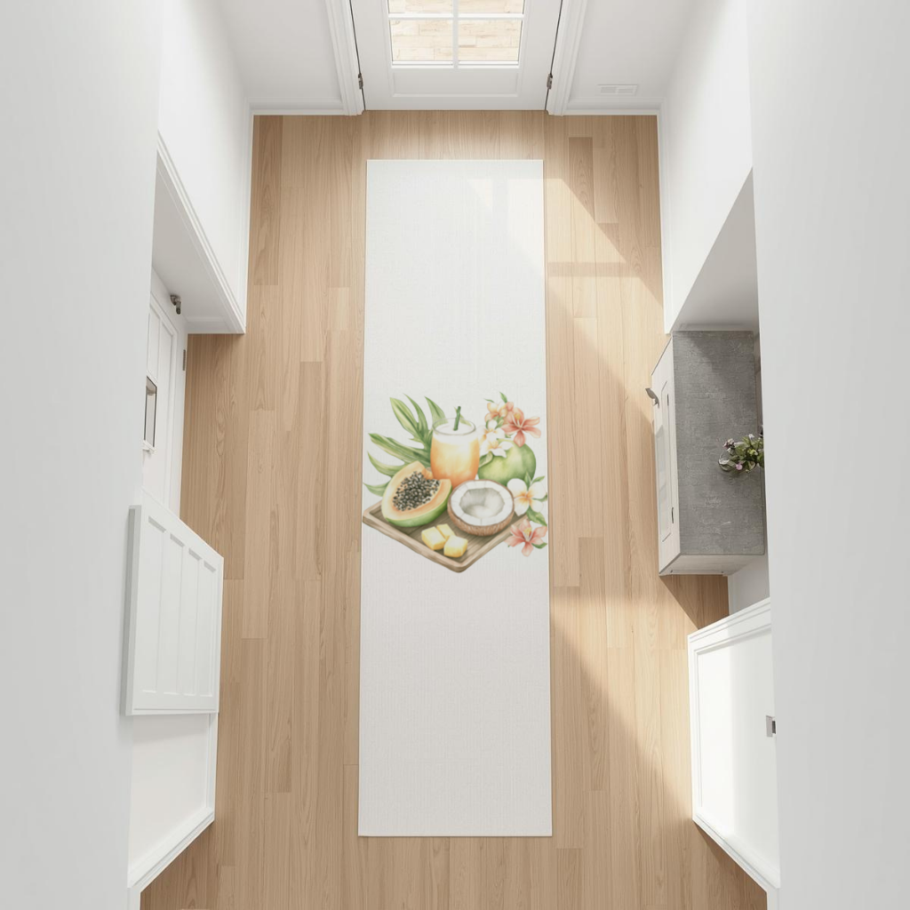 Tropical Papaya and Coconut Juice Hallway & Entryway Rug