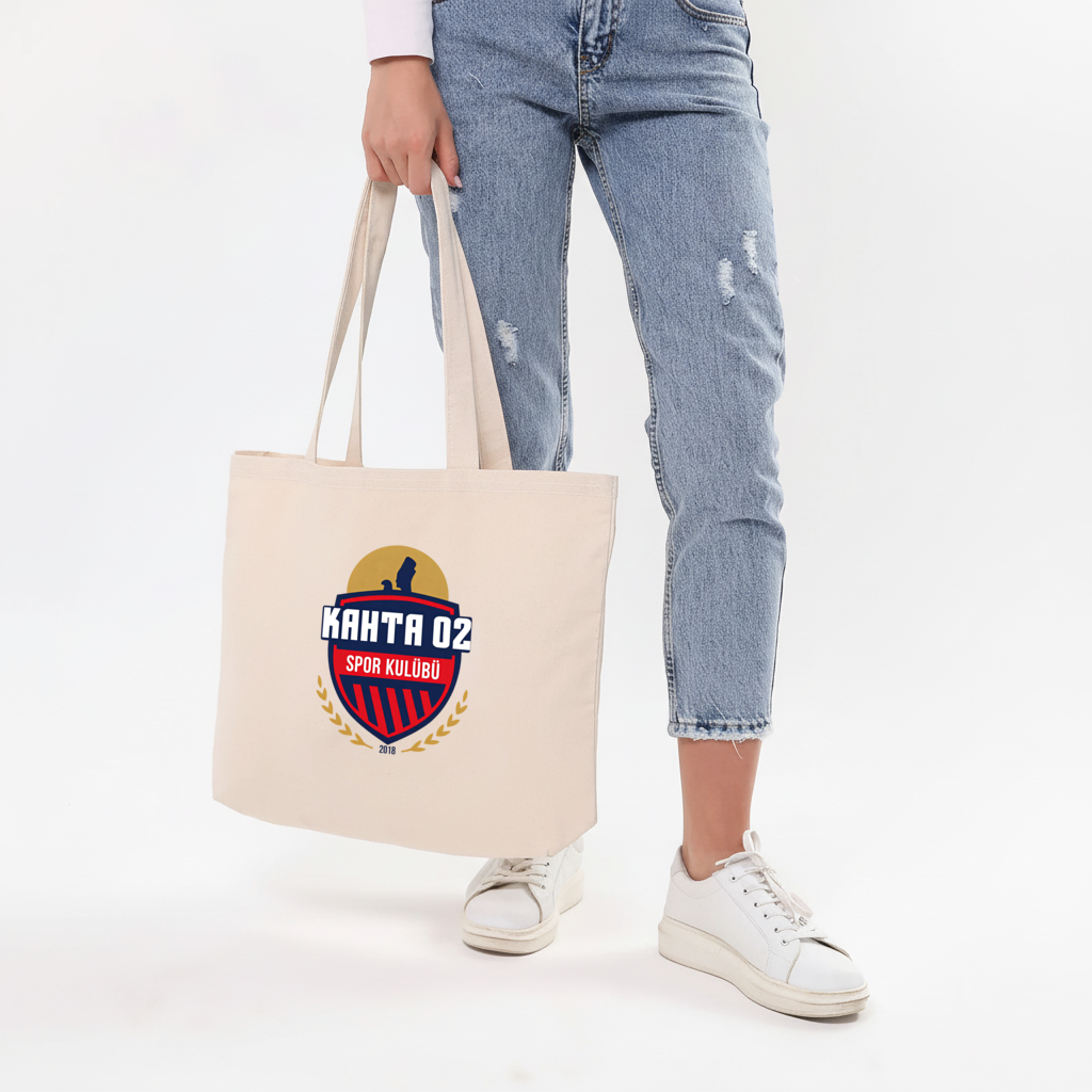 Kahta 02 Spor Kulübü Crest Horizontal Canvas Tote Bag