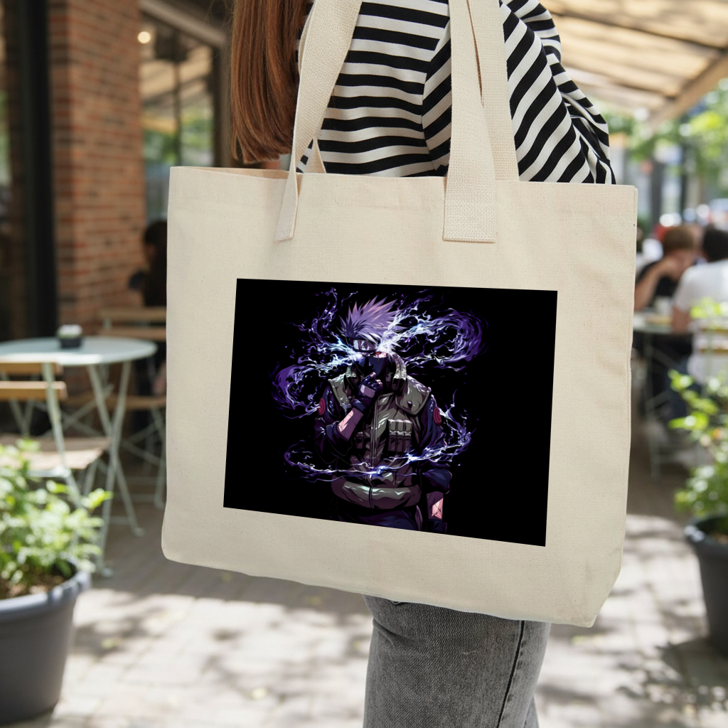 Kakashi Hatake Mor Şimşeklerin Yükselişi Kolon Saplı İç Cepli Çanta