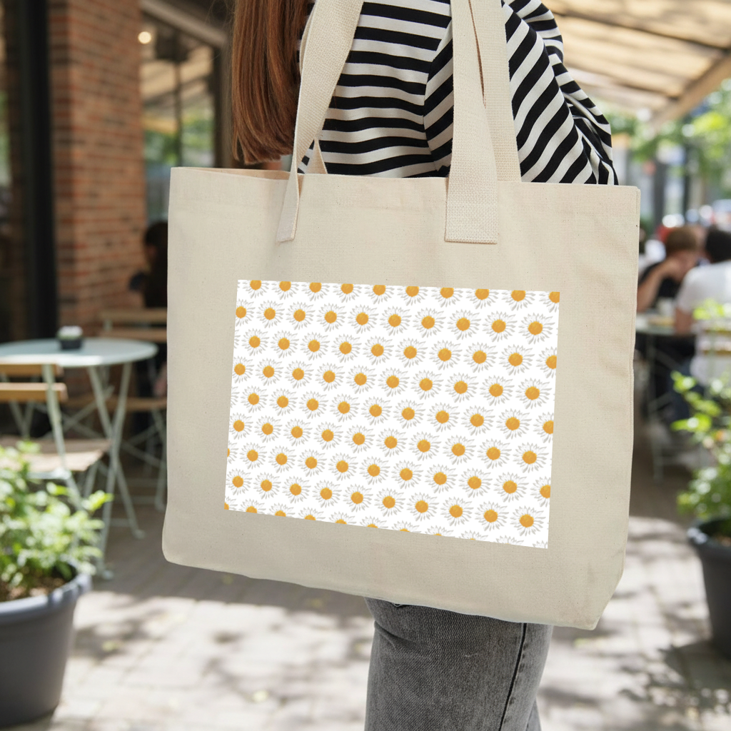 daisy Inner Pocket Tote with Webbing Handle