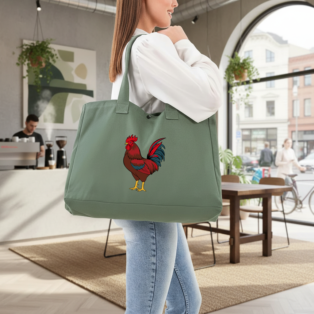 Wilson Lo Siento Retro Graphic Art Green Bag with 3 Velcro Fasteners