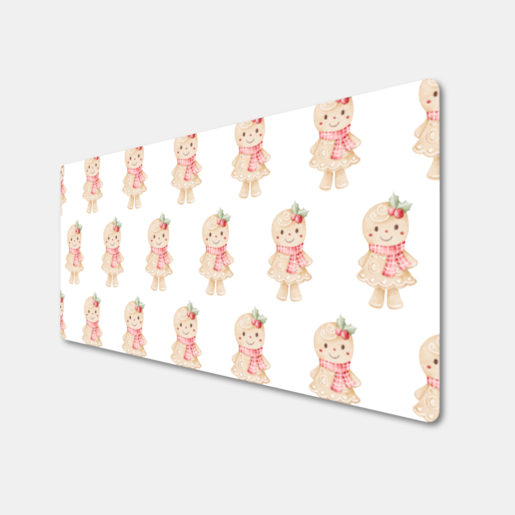 Cute Gingerbread Cookie Character Mouse Pad
