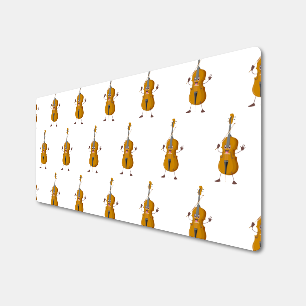 Happy Cello Character Art Design Mouse Pad
