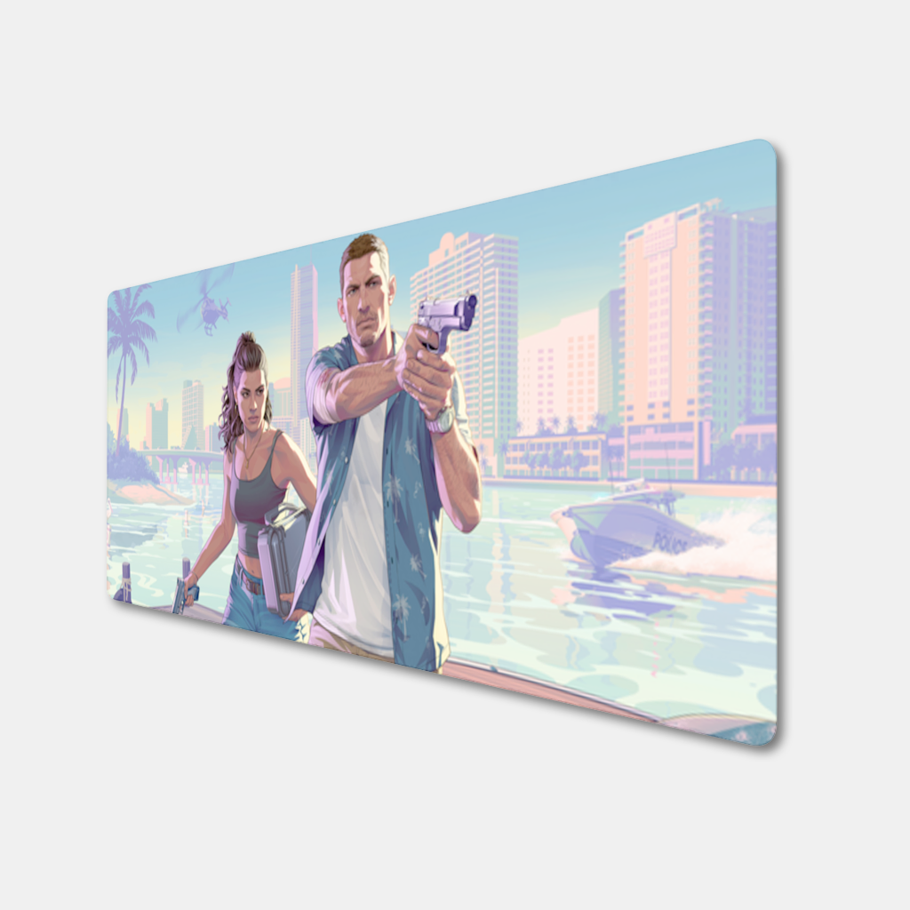 Vice City Çatışması Tropik Soygun İkilisi Mouse Pad