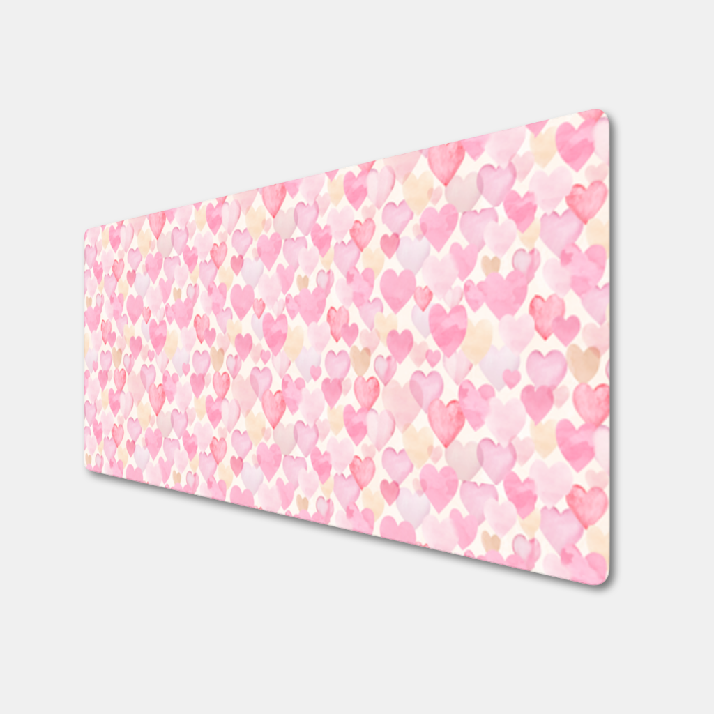 Sulu Boya Pembe Kalpler Mouse Pad